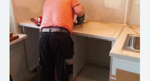 Сборка кухонного гарнитура. Проспект Большевиков